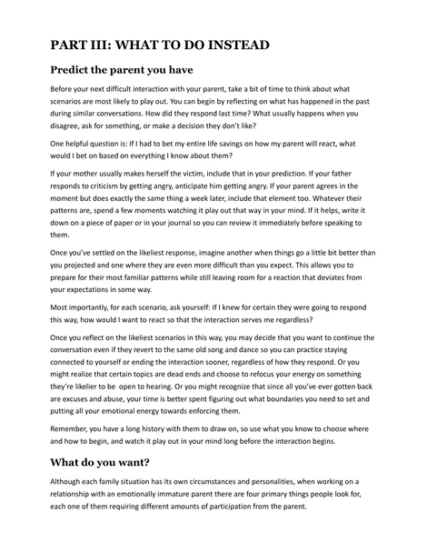 Planning your response